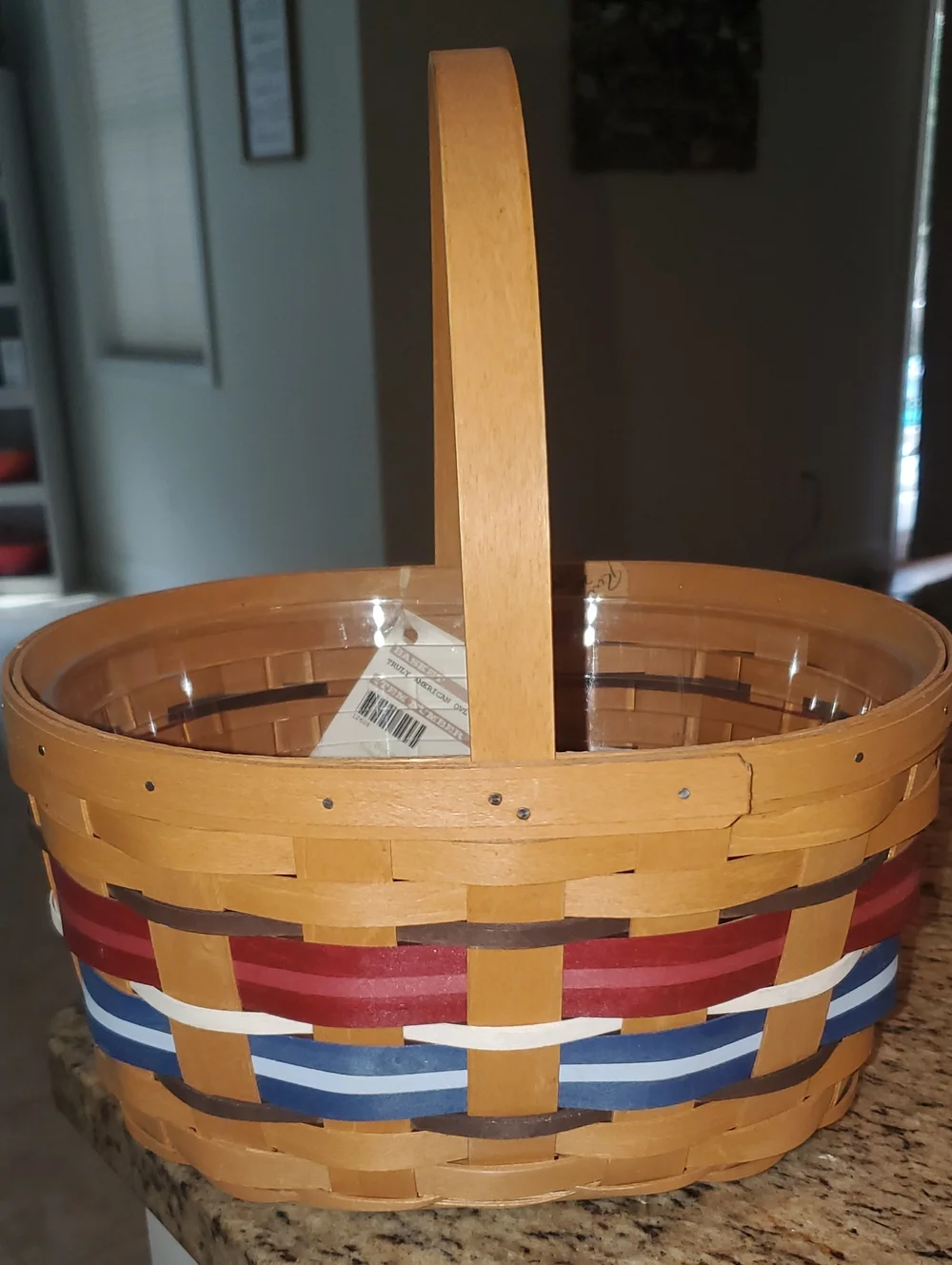 Longaberger 2012 Truly American Oval Spring Basket & Protector ... New